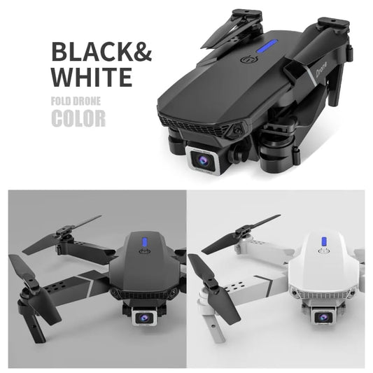 Nixburd™ 4k Drone Camera With Dual Battery Dual Camera Foldable 1080P HD with FPV Live Video 🔥🔥 Model -4kdr