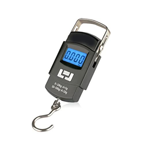 50kg Digital Luggage Weighing Scale. Portable Electronic Weight Machine for Travel & Flights. LCD Display. Accurate, Lightweight, Handheld Luggage Scale for Bags, Suitcases, Home, Airport Use.
