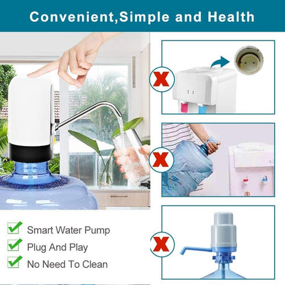 Automatic Wireless Water Can Dispenser Pump for 20 Litre Bottle Can, with Low Noise & High Efficiency