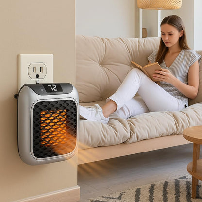 Nixburd 800 Watts Portable Electric Handy Room Heater Plug-In Heater, Mini Heater 🔥🔥