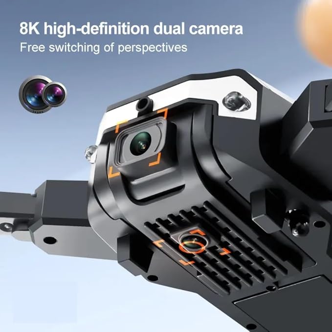 4k Knight Dual Camera Dual Bettery Long Range Drone With Night Fly Drone With Remote Control -  Model 4KJ2