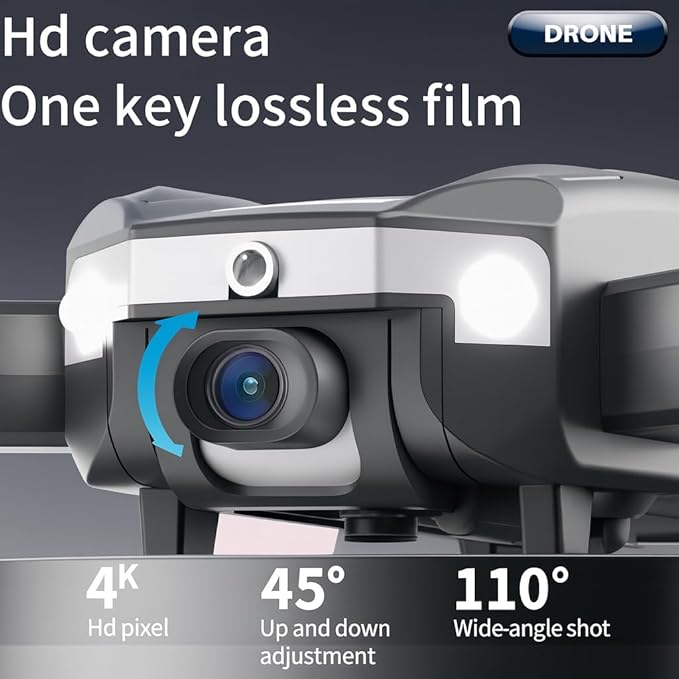 4k Knight Dual Camera Dual Bettery Long Range Drone With Night Fly Drone With Remote Control -  Model 4KJ2