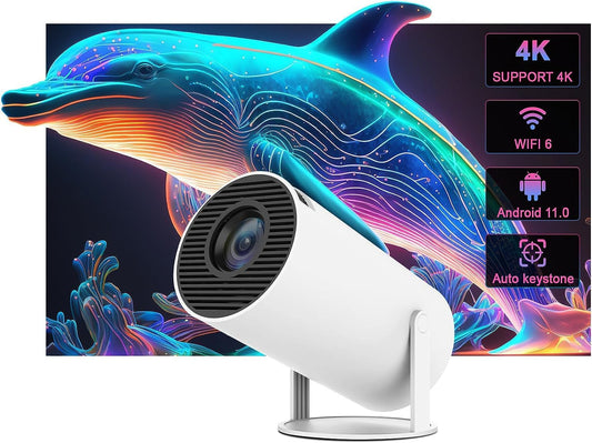 NIxburd™ 5G Android WiFi-6 Projector Home 4K Support 1080P Smartphone Full HD Model - 4kPr
