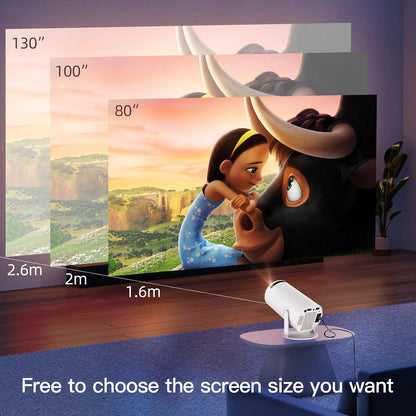 NIxburd™ 5G Android WiFi-6 Projector Home 4K Support 1080P Smartphone Full HD Model - 4kPr