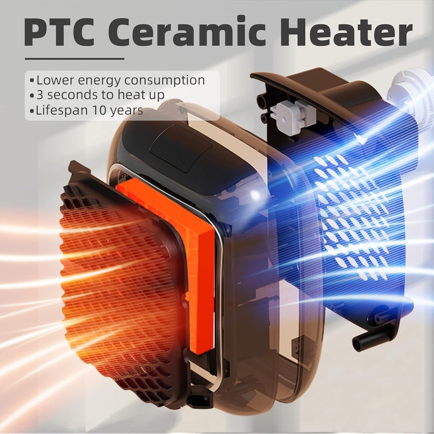 Nixburd 800 Watts Portable Electric Handy Room Heater Plug-In Heater, Mini Heater 🔥🔥