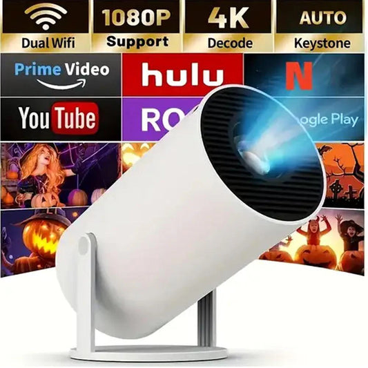 NIxburd™ 5G Android WiFi-6 Projector Home 4K Support 1080P Smartphone Full HD Model - 4kPr