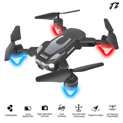 4k Knight Dual Camera Dual Bettery Long Range Drone With Night Fly Drone With Remote Control -  Model 4KJ2