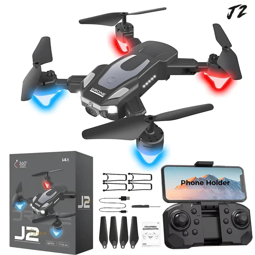 4k Knight Dual Camera Dual Bettery Long Range Drone With Night Fly Drone With Remote Control -  Model 4KJ2